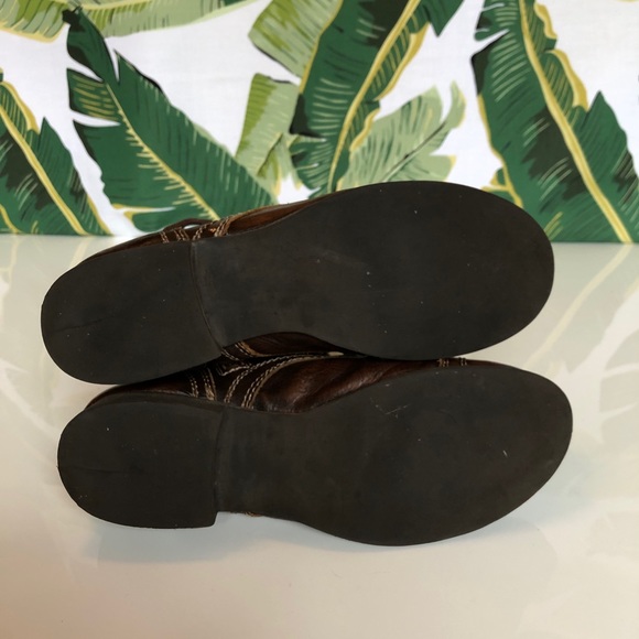 Steve Madden Troopa | Brown Leather Combat Boots - Picture 4 of 8